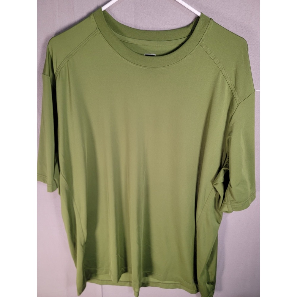 REI Co-op Mens XXL Olive Green Short Sleeve Moisture Wicking Athletic T-Shirt